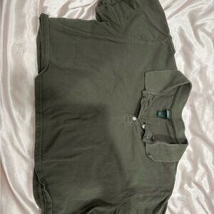 wild fable Olive Green Cropped Polo Top